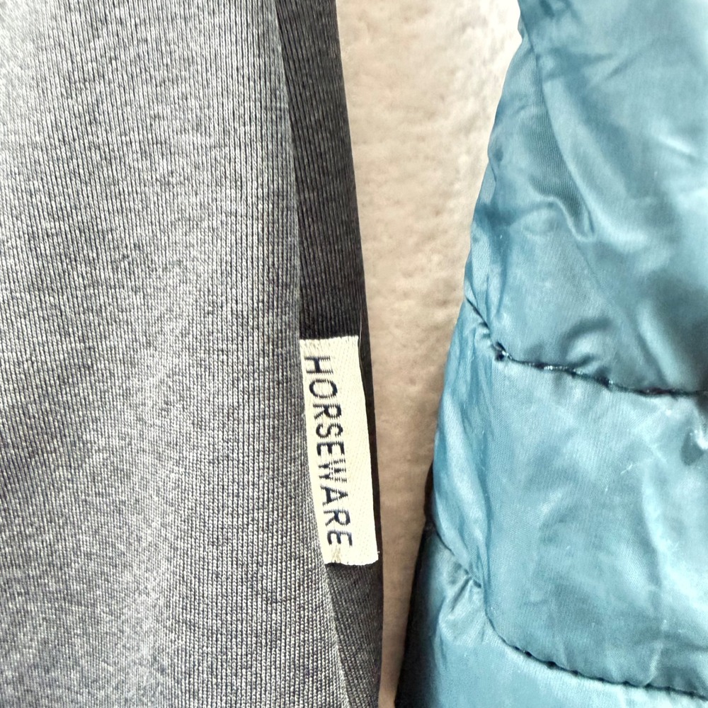 Horseware Ireland Ona Hybrid Jacket Teal Grey Quilted Equestrian Womens Medium - Picture 4 of 7